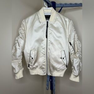 ALL SAINTS ITALIAN CLOTH BOMER IVORY JACKET